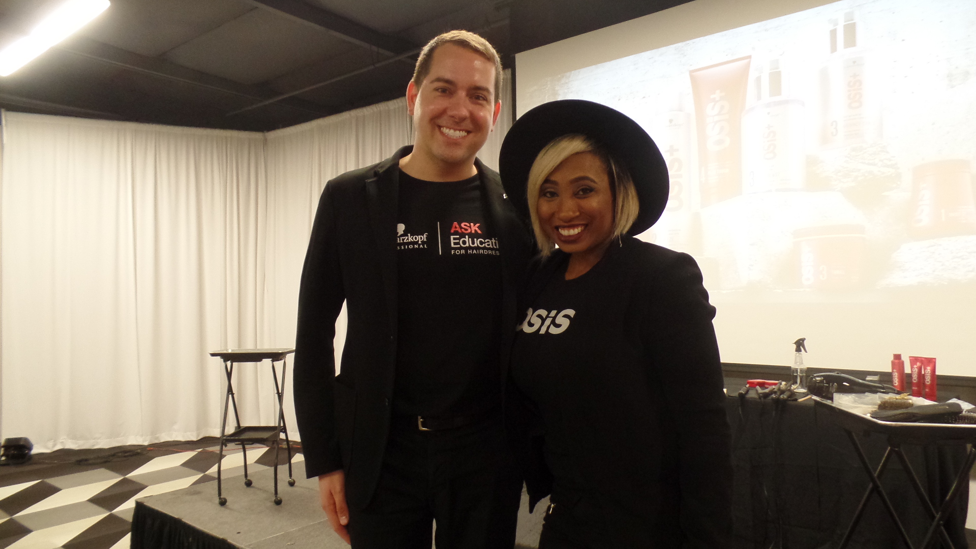 J-Travis from Schwarzkopf and Celebrity Stylist, Genia Church