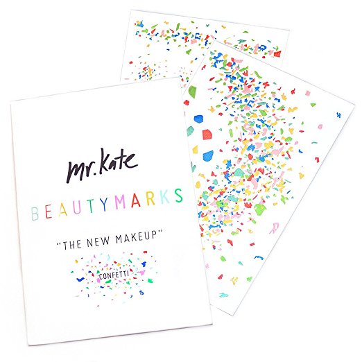 Mr. Kate Beauty Marks confetti temporary tattoos for the face