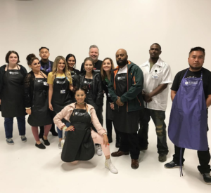Frederico Beauty Institute students in their casual wear to raise awareness.