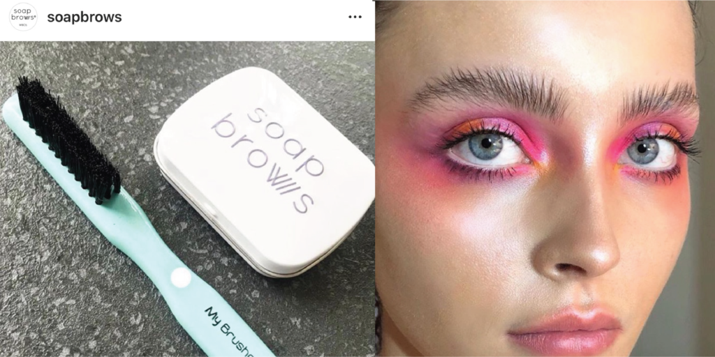 Images | (left) Soap Brows, (right) Instagram: @nikki_makeup